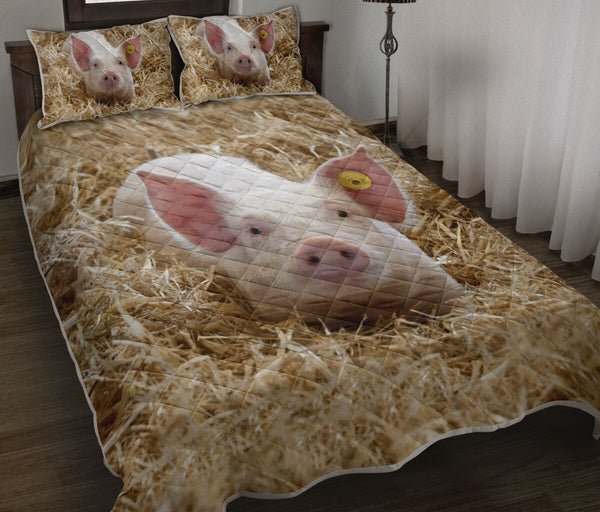 Pig Quilt Bet Set - Love Quilt Bedding Set