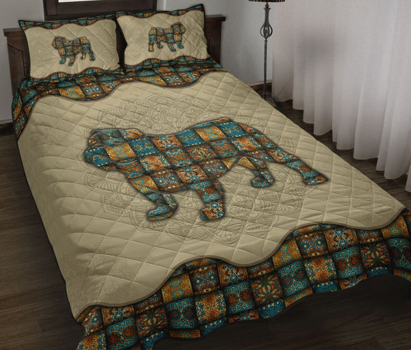 Quilt Bed Set - Mandala - Bulldog 10 - Love Quilt Bedding Set