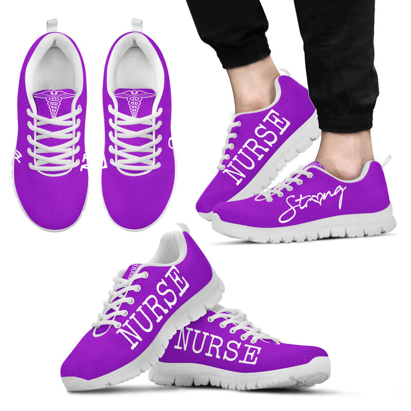 Nurse Strong All Purple Kd Sneakers, Running Shoes, Shoes For Women, Shoes For Men, Custom S- Love Sneakers