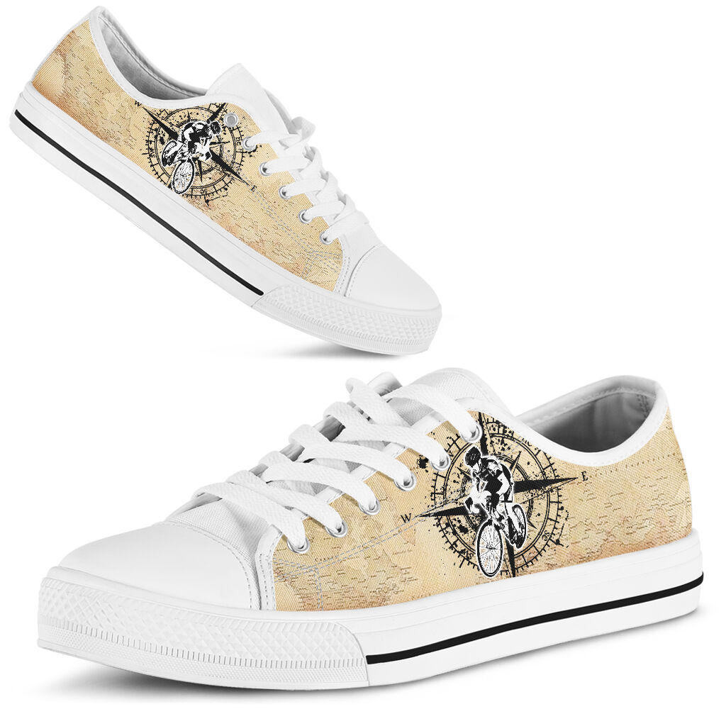 Cycling Compass - Low Top Shoe - Love Love Top Shoes