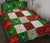 Hummingbird Merry Christmas Pattern Style Quilt Bed Set - Love Quilt Bedding Set