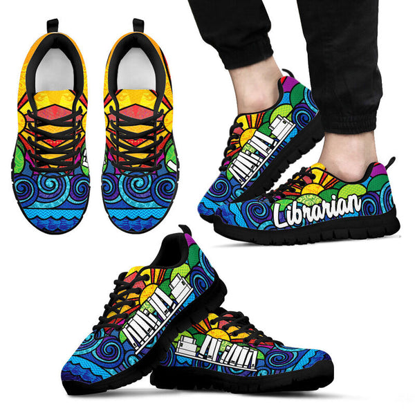 Librarian Sunpic Shoes Sneakers, Running Shoes, Shoes For Women, Shoes For Men, Custom Shoes- Love Sneakers