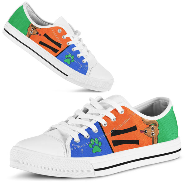 Dachshund Funny Color - Low Top - Nnd Shoe - Love Love Top Shoes