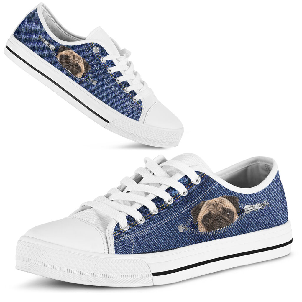 Pug Shoes - Love Low Top Shoes