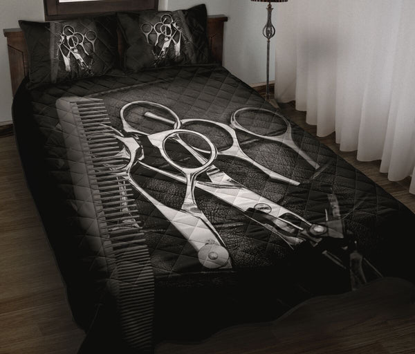 Hairstylist Leather - Bed Set - Love Quilt Bedding Set