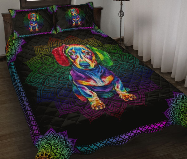 Quilt Bed Set - Dachshund 69 - Love Quilt Bedding Set