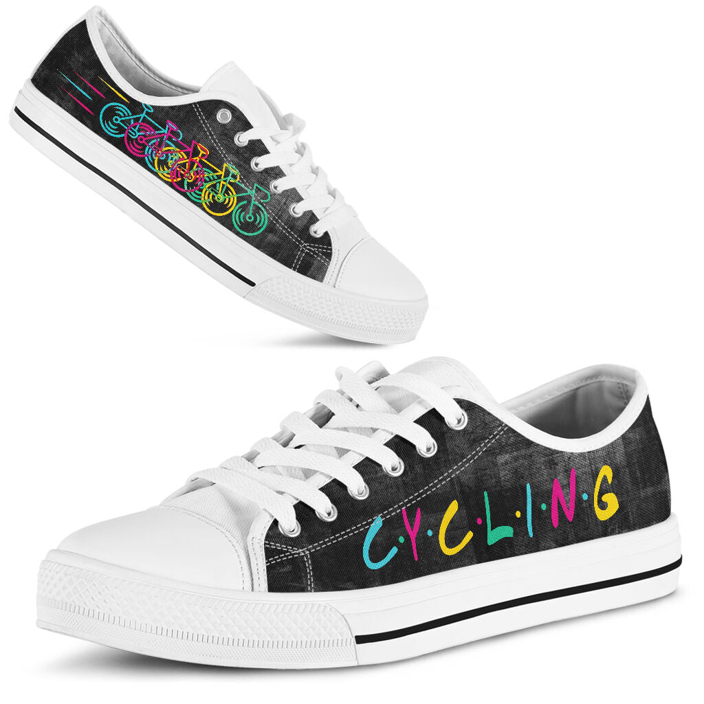 Cycling Color Text - Low Top - Nnd Shoe - Love Love Top Shoes