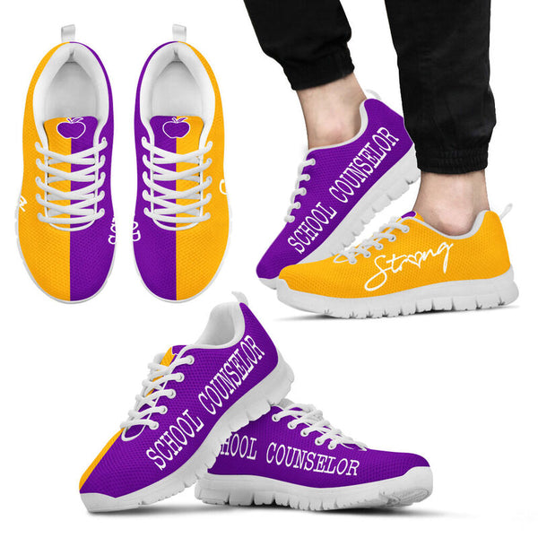 School Counselor Purple Gold Kd Sneakers, Runni- Love Sneakers