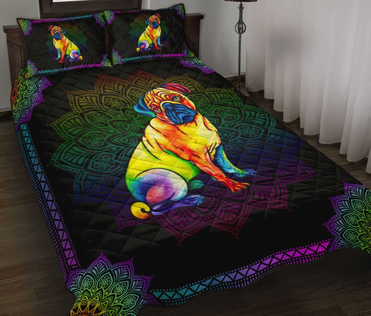 Quilt Bed Set - Pug 59 - Love Quilt Bedding Set
