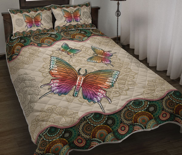 Butterfly - Vintage Mandala Sky - Love Quilt Bedding Set