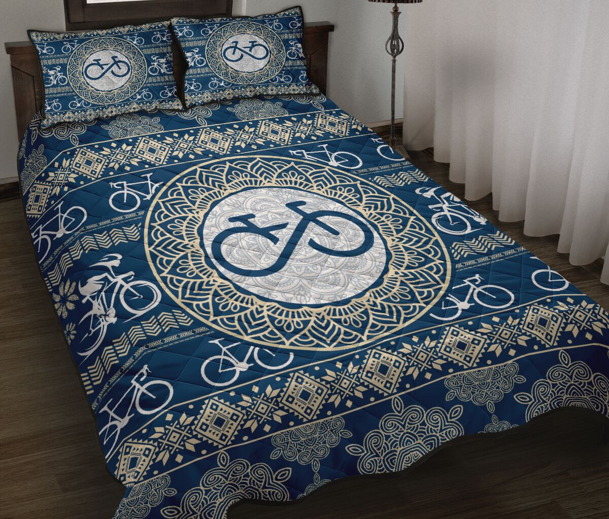 Cycling Mandala Pattern - Bed Set - Love Quilt Bedding Set