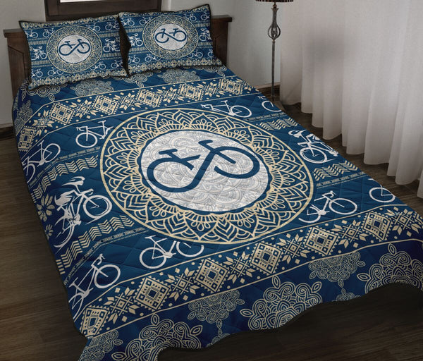 Cycling Mandala Pattern - Bed Set - Love Quilt Bedding Set
