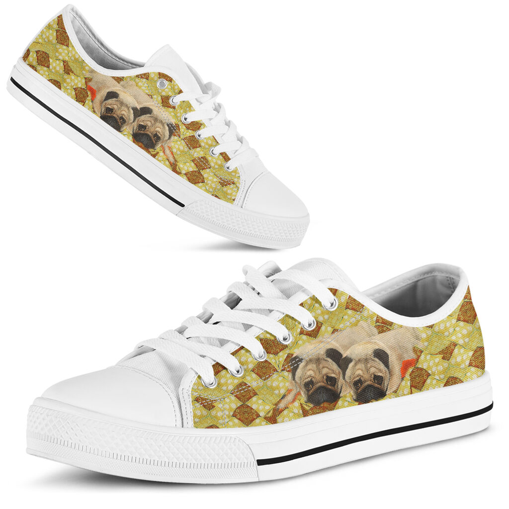 Pug Couple - Low TopShoe - Love Love Top Shoes