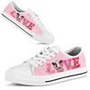 Cow Love Rose Pink Lowtop Shoes