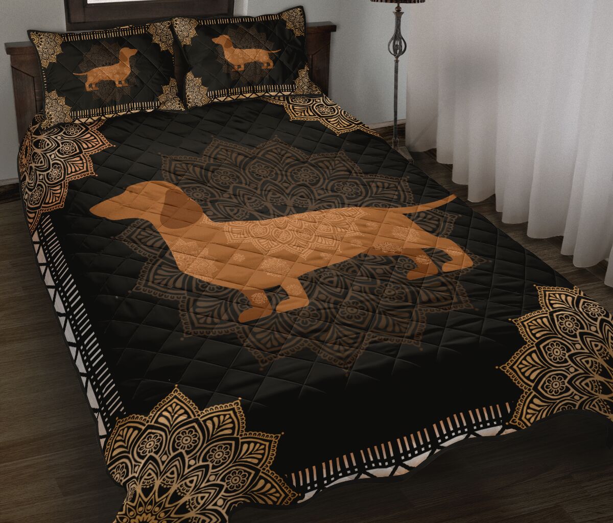 Dachshunch Quilt Bed Set 16 - Love Quilt Bedding Set