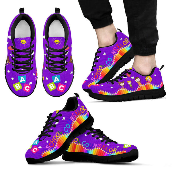 School Counselor Abc Shoes Purple Kd Sneakers, Runni- Love Sneakers