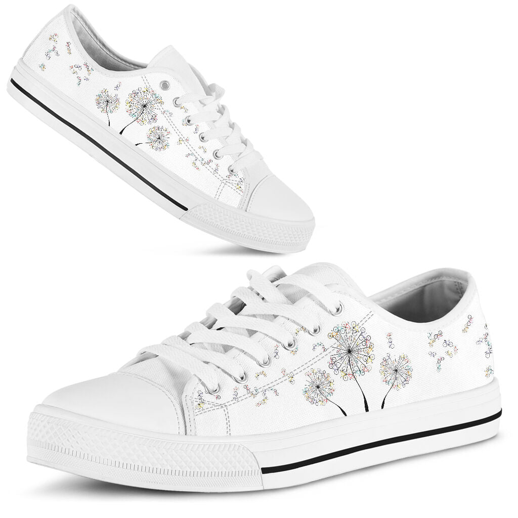 Cycling Dandelion - Low Top Shoe - Love Love Top Shoes