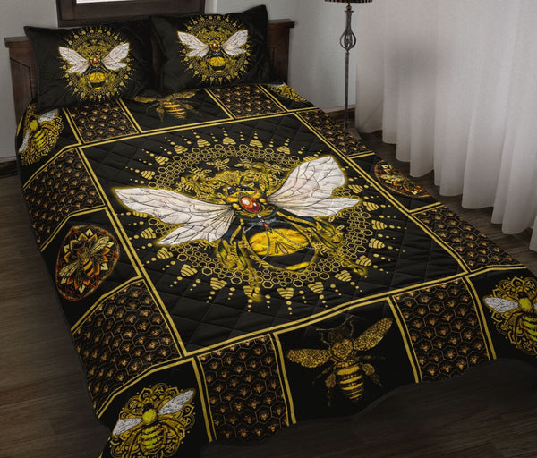 Queen Bee - Quilt Bed Set - Love Quilt Bedding Set