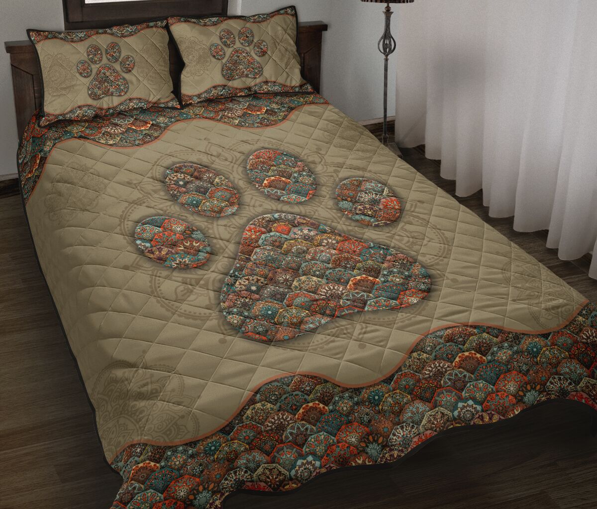 Quilt Bed Set - Dog 60 - Love Quilt Bedding Set