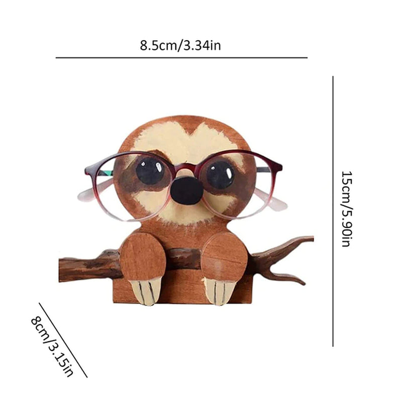 1 Pc Animal Glasses Rack Cute 3D Animal Wood Carvings Sunglass Display Rack Shelf Eyeglasses Show Stand Jewelry Holder Showcase