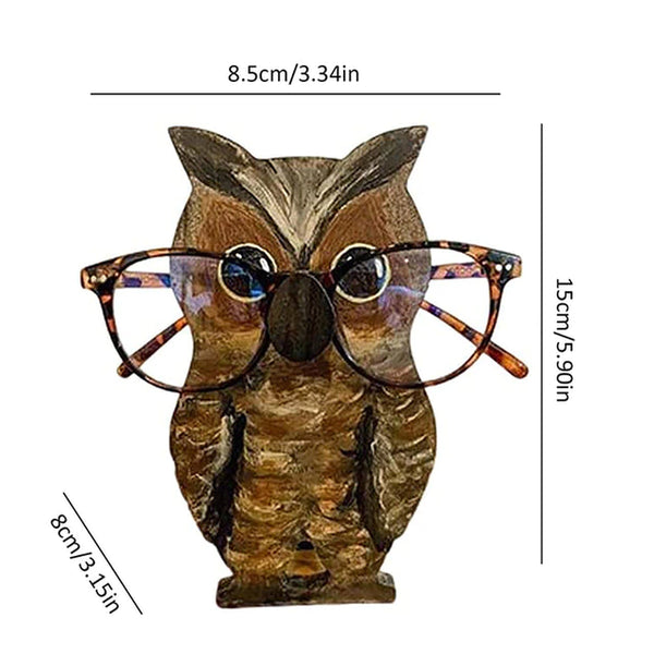 1 Pc Animal Glasses Rack Cute 3D Animal Wood Carvings Sunglass Display Rack Shelf Eyeglasses Show Stand Jewelry Holder Showcase