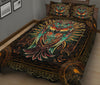 Owl Art Style Quilt Bed Set 6- Love Quilt Bedding Set