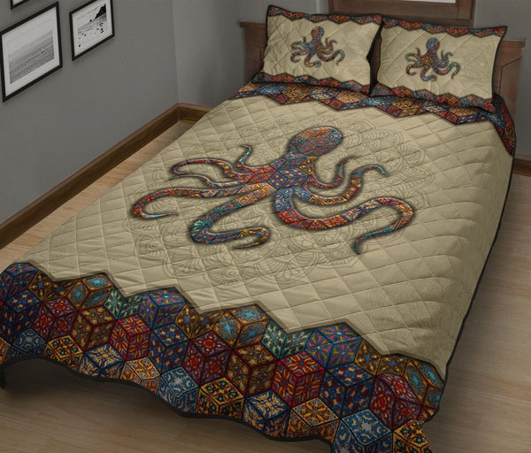Quilt Bed Set - Mandala - Octopus 99 - Love Quilt Bedding Set