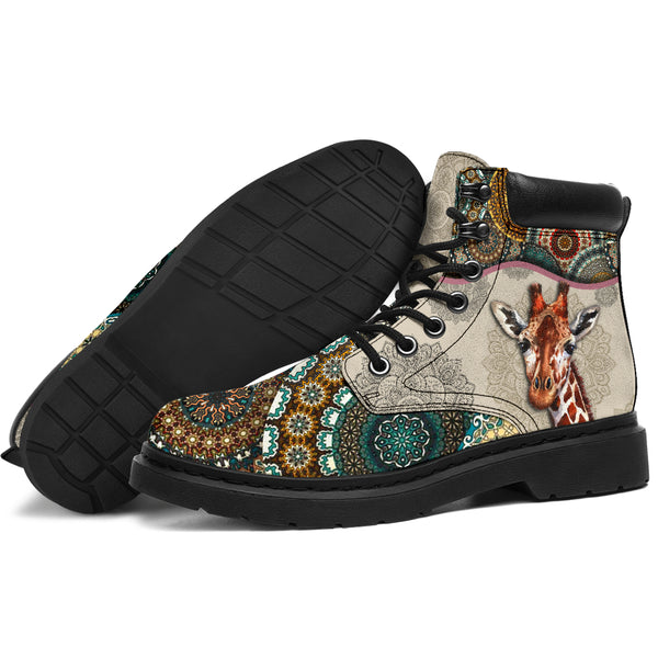 Giraffe - Vintage Mandala Asboot Sky - Love All Season Boots