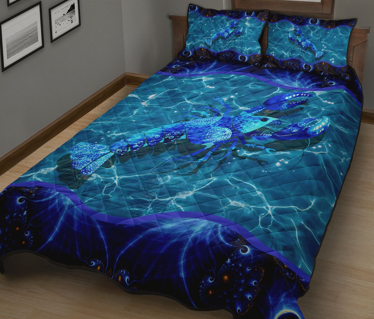 Lobster Sea Animal Quilt Bed Set - Love Quilt Bedding Set