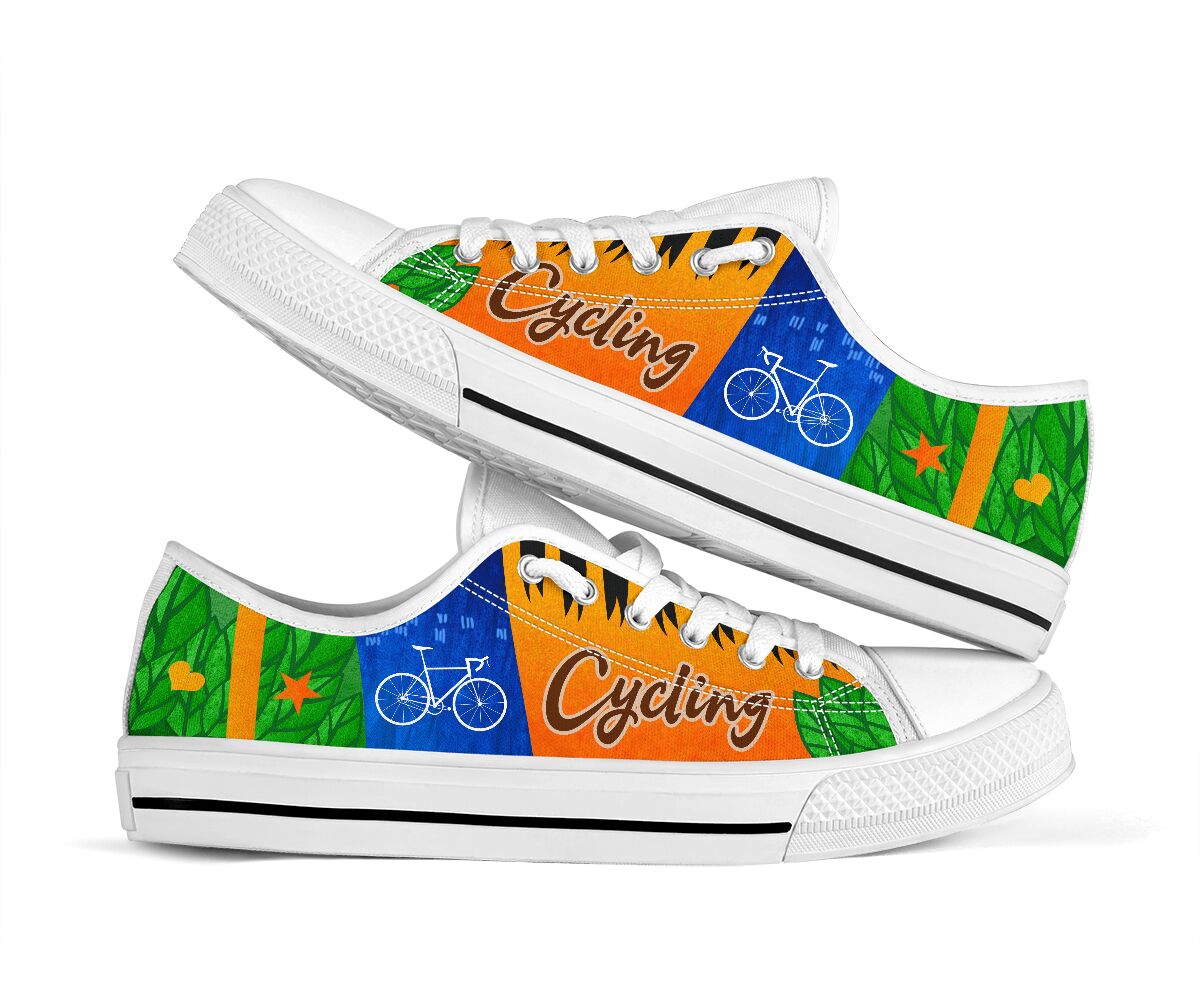 Cycling Three Color - Low Top Shoe - Love Love Top Shoes