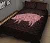 Pig Quilt Bed Set 98 - Love Quilt Bedding Set