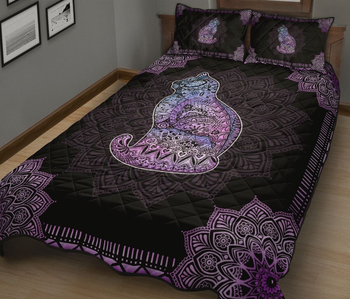 Cat Quilt Bed Set 78 - Love Quilt Bedding Set