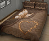 Butterfly Animal Leather Quilt Bed Set - Love Quilt Bedding Set