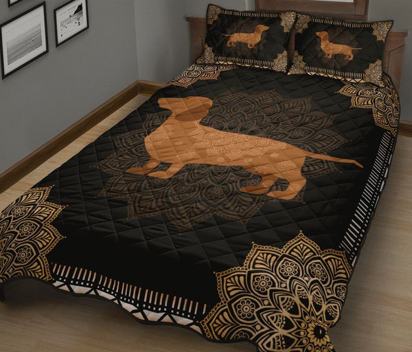 Dachshunch Quilt Bed Set 16 - Love Quilt Bedding Set