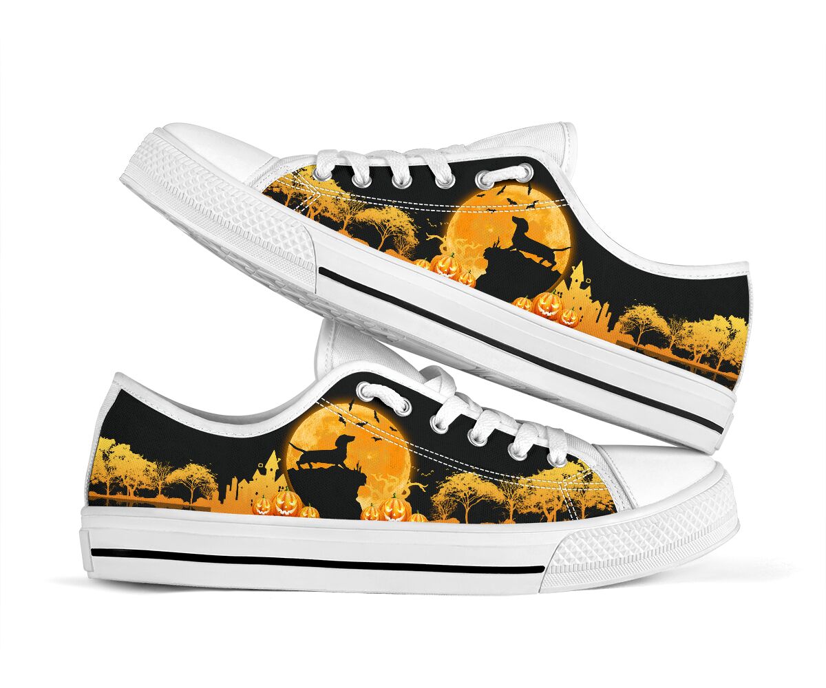 Dachshund Moon Halloween - Low Top - Nnd Shoe - Love Low Top Shoes