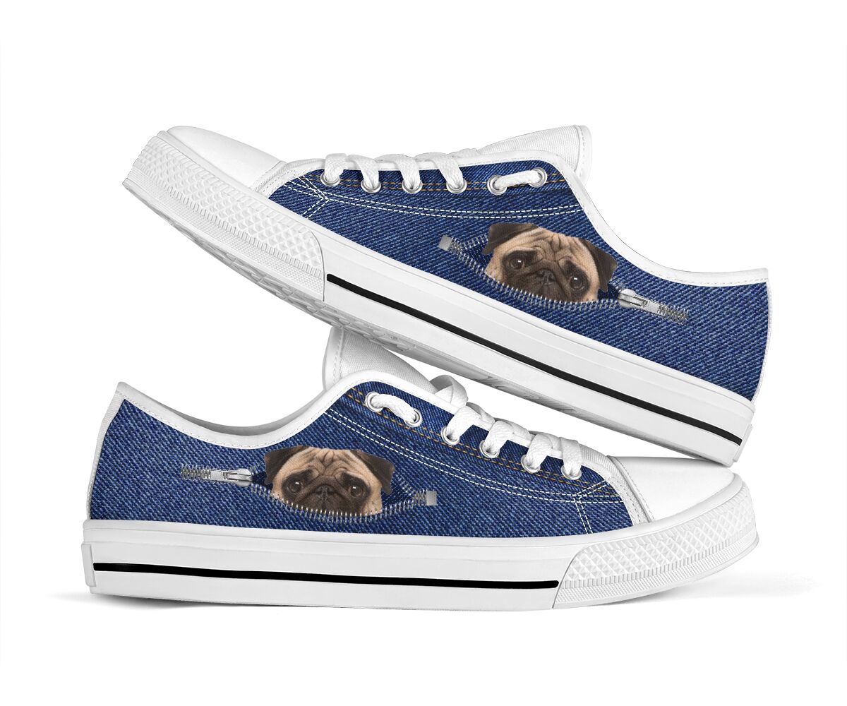 Pug Shoes - Love Low Top Shoes