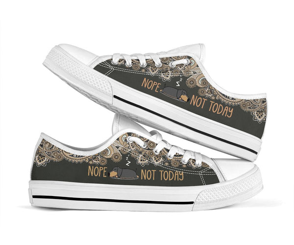 Dachshund - Nope Not Today -low Top Shoe - Love Love Top Shoes