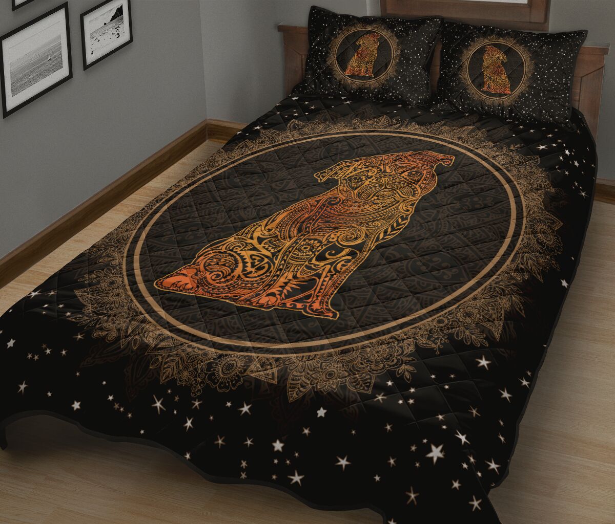 Quilt Bed Set - Pug 52 - Love Quilt Bedding Set