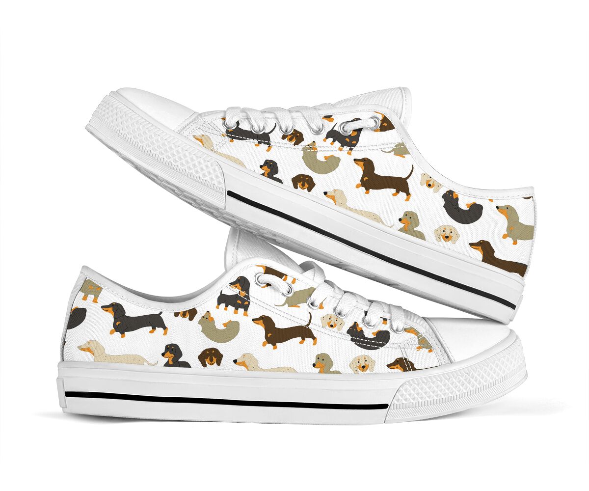Dachshund Pattern - Low Top - Nnd Shoe - Love Love Top Shoes