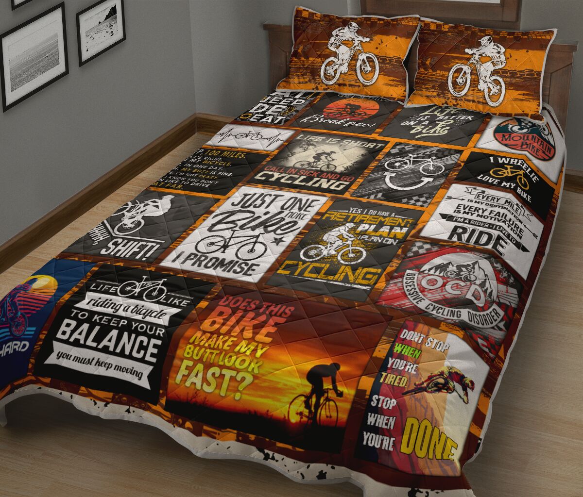 Mountain Bike - Bed Sets - Love Quilt Bedding Set