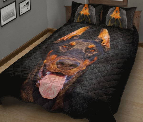 Doberman Body - Bed Set - Love Quilt Bedding Set