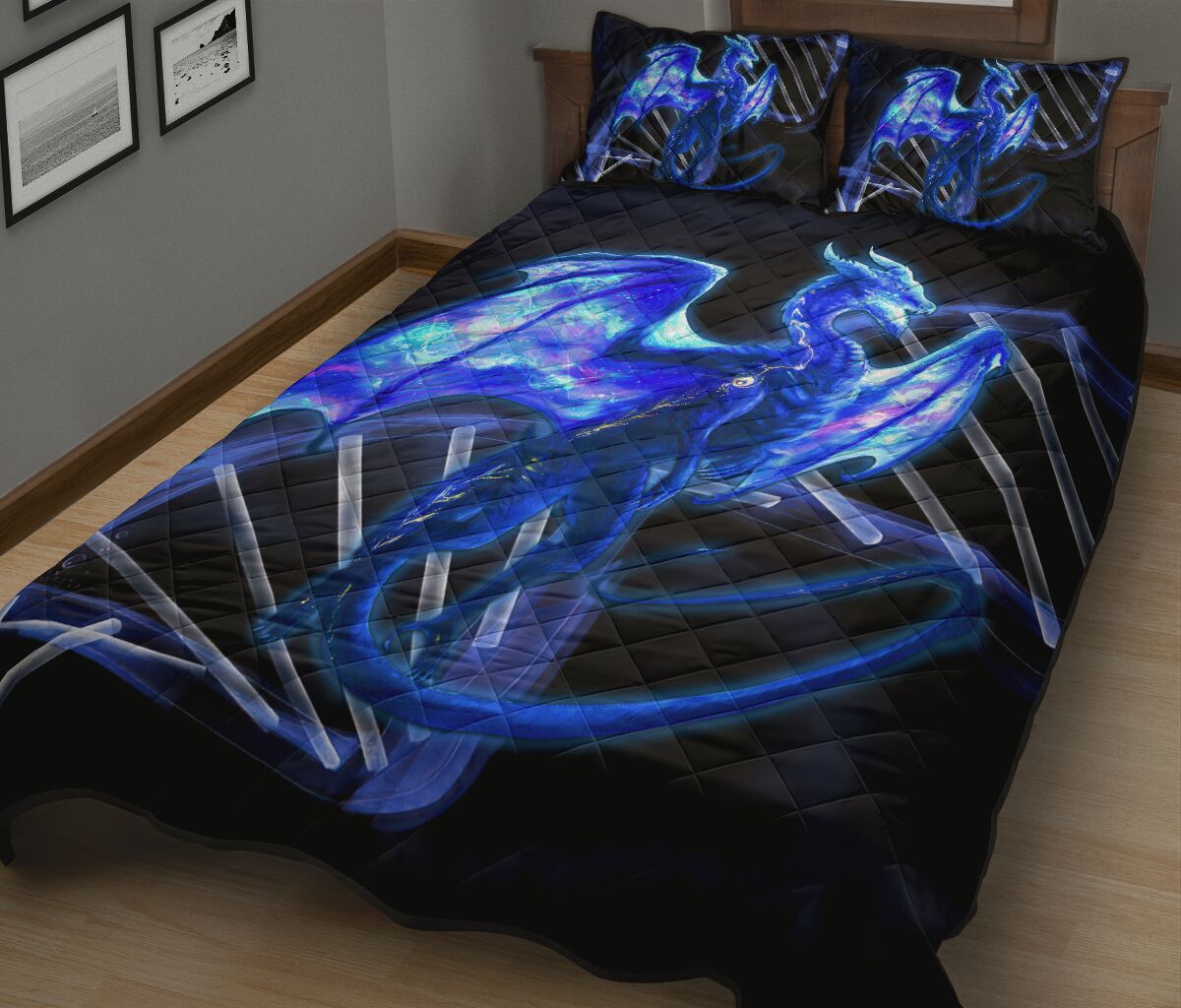 Dragon Art Dna Quilt Bed Set - Love Quilt Bedding Set
