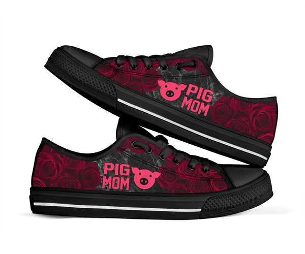 Pig Mom Awareness Walk Low Top Shoes