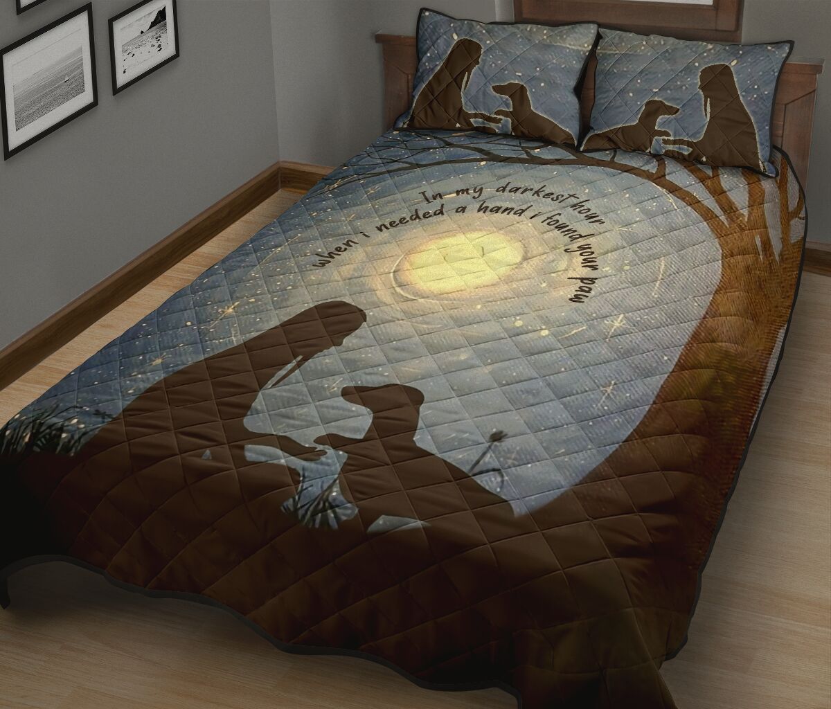 Dachshund Always Beside You - Quilt Bed Set - Love Quilt Bedding Set