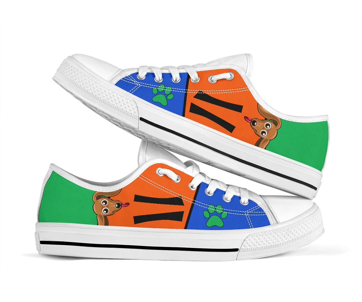 Dachshund Funny Color - Low Top - Nnd Shoe - Love Love Top Shoes