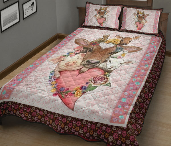 Farming Quilt Bed Set 61 - Love Quilt Bedding Set