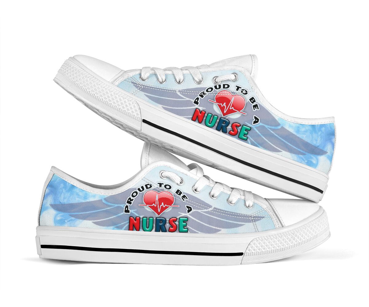 Proud To Be A Nurse - Low Top Shoe - Love Love Top Shoes
