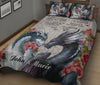 Dragon Wood And Rose Quilt Bed Set - Love Quilt Bedding Set