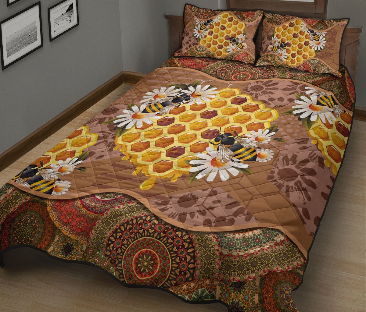 Honeycomb - Bed Set - Love Quilt Bedding Set