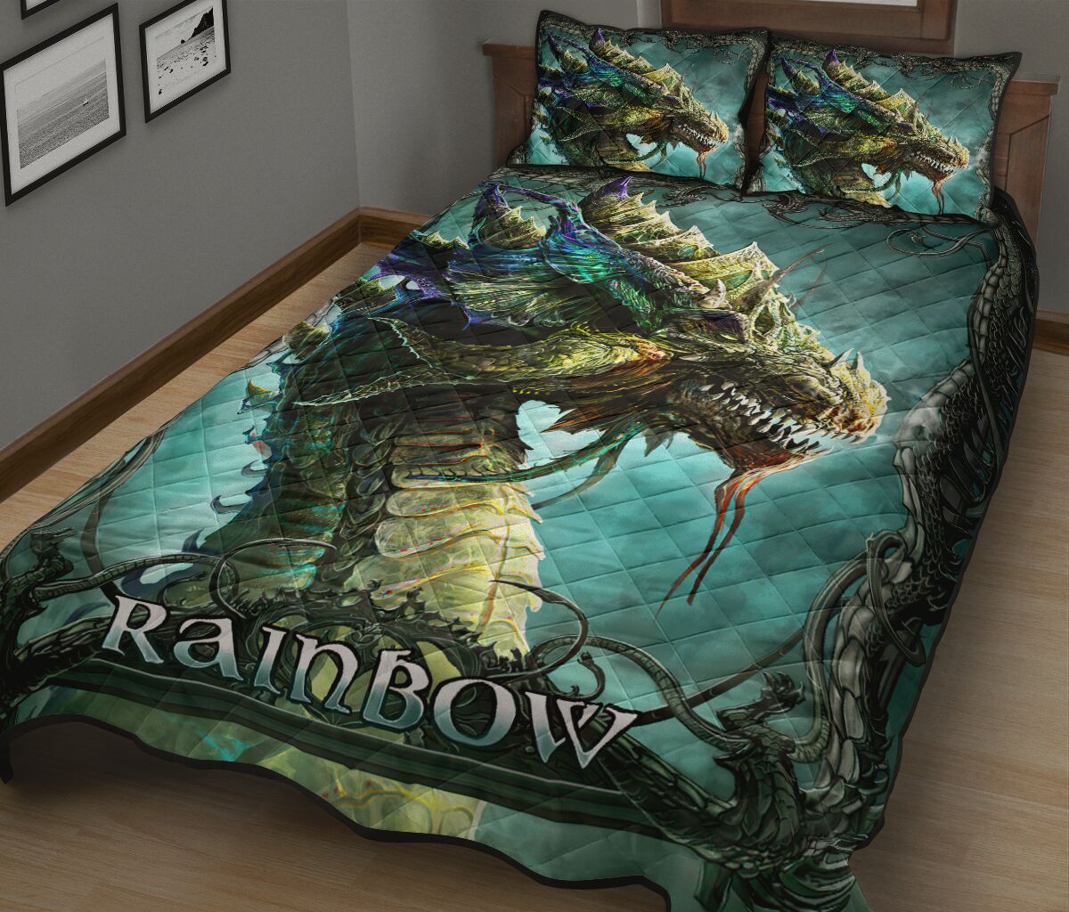 Dragon Qbs Quilt Bed Set- Love Quilt Bedding Set